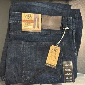 NWOT T.K. Axel Men's Bootcut Jeans - Dark Blue